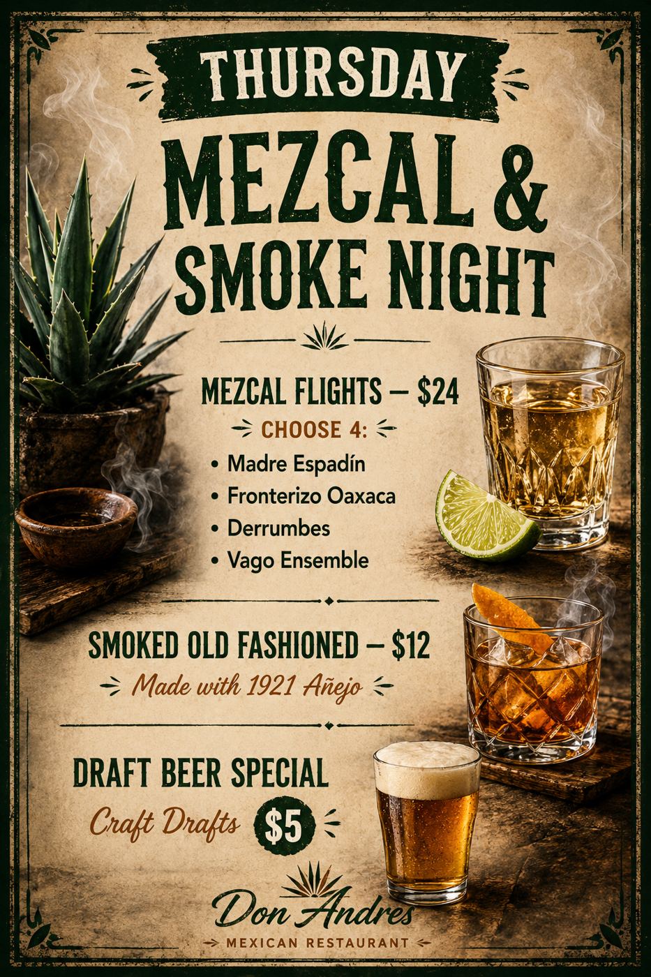 Mezcal and Smoke Night